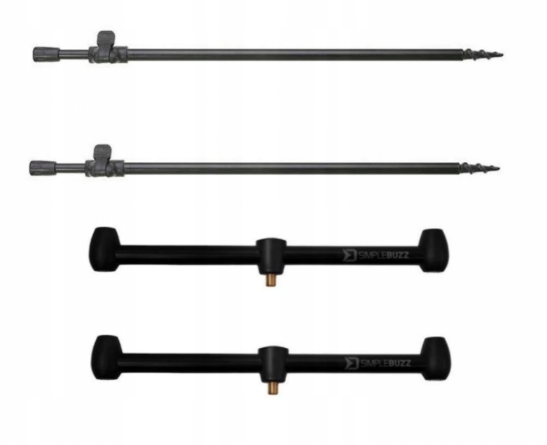 2x Podpórka Wędkarska 50/90 Mikado 2x Buzz Bar 30cm Delphin