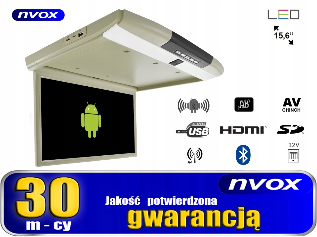 Monitor samochodowy podwieszany android 12/24V EAN (GTIN) 5901867723161