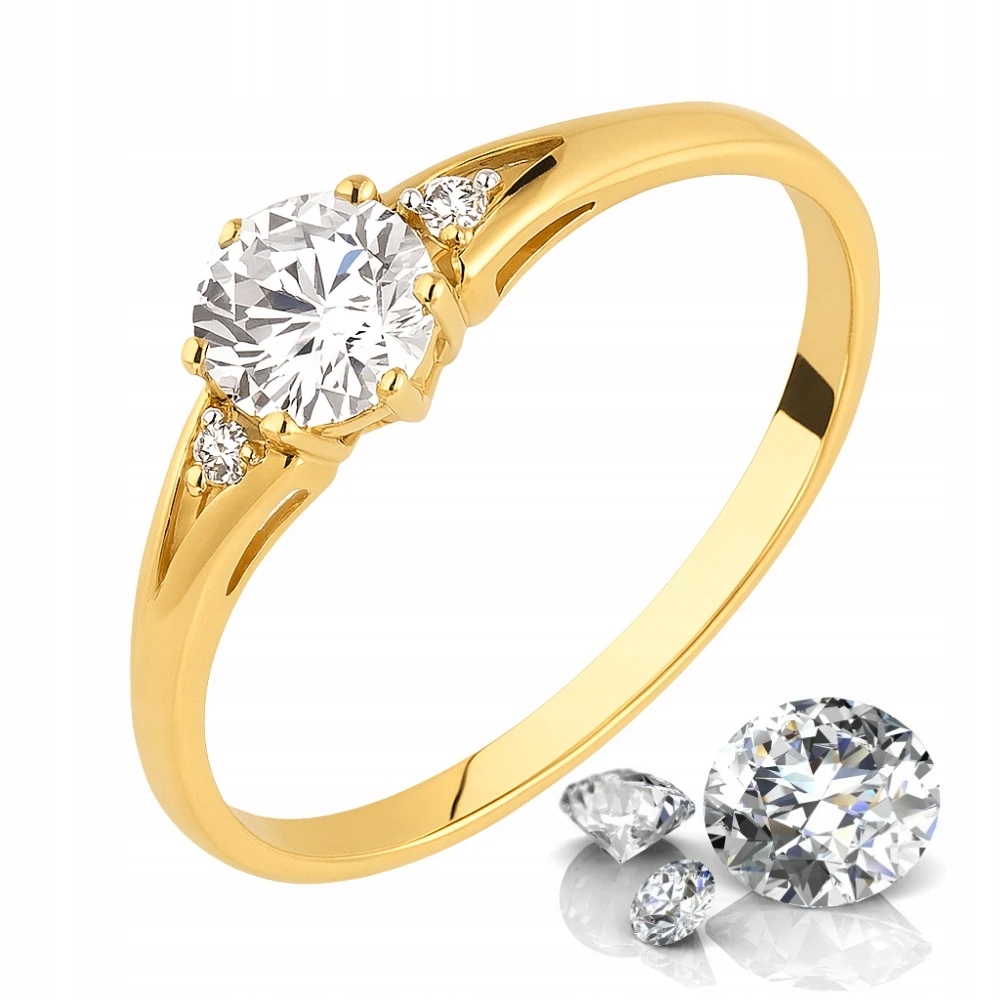 Prstýnek 585 klasický zásnubní vzor. Puncováno úřadem. Velikost 19.