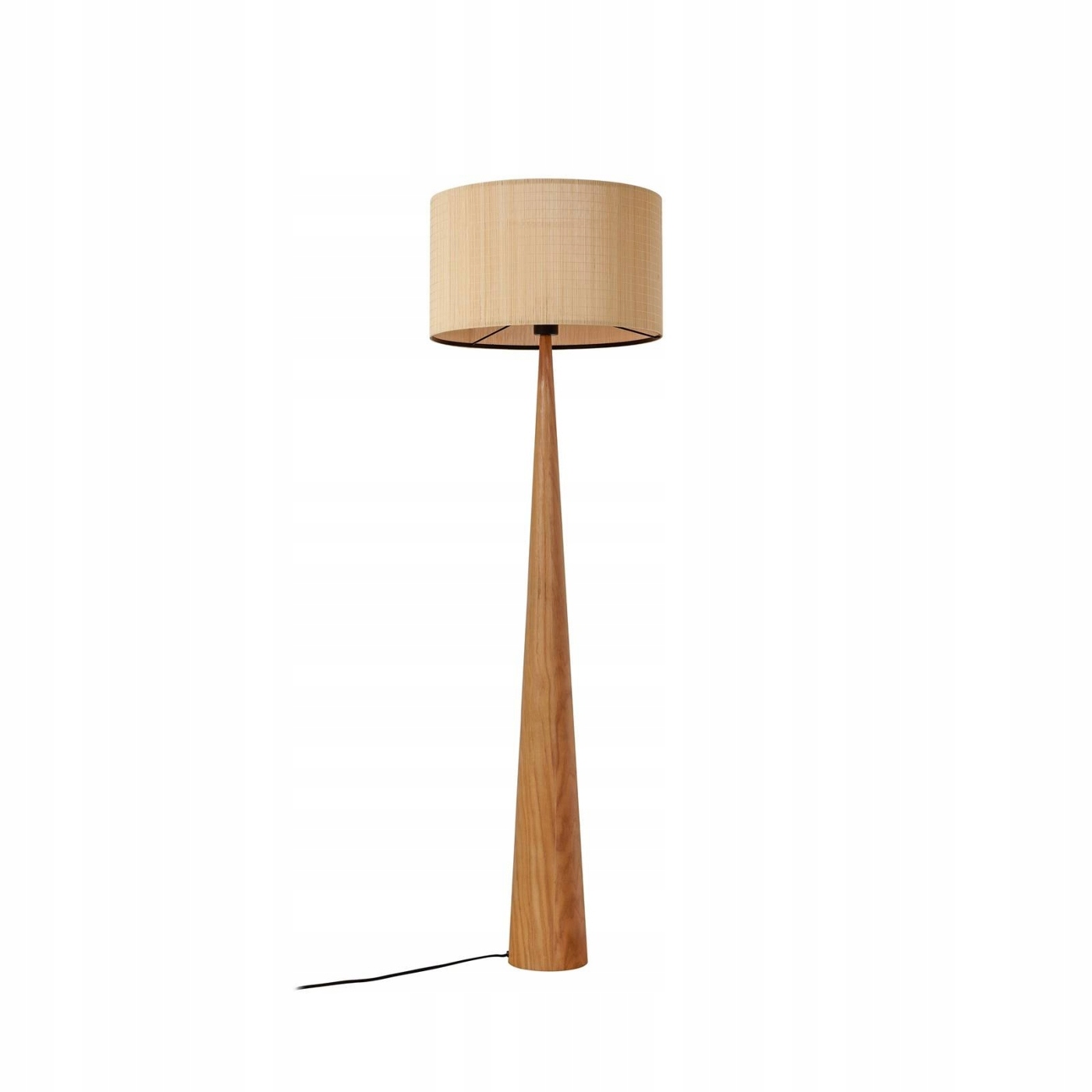 Lucande Lampa stojąca Fabrena, kolor naturalny, bambus, wysokość 138 cm