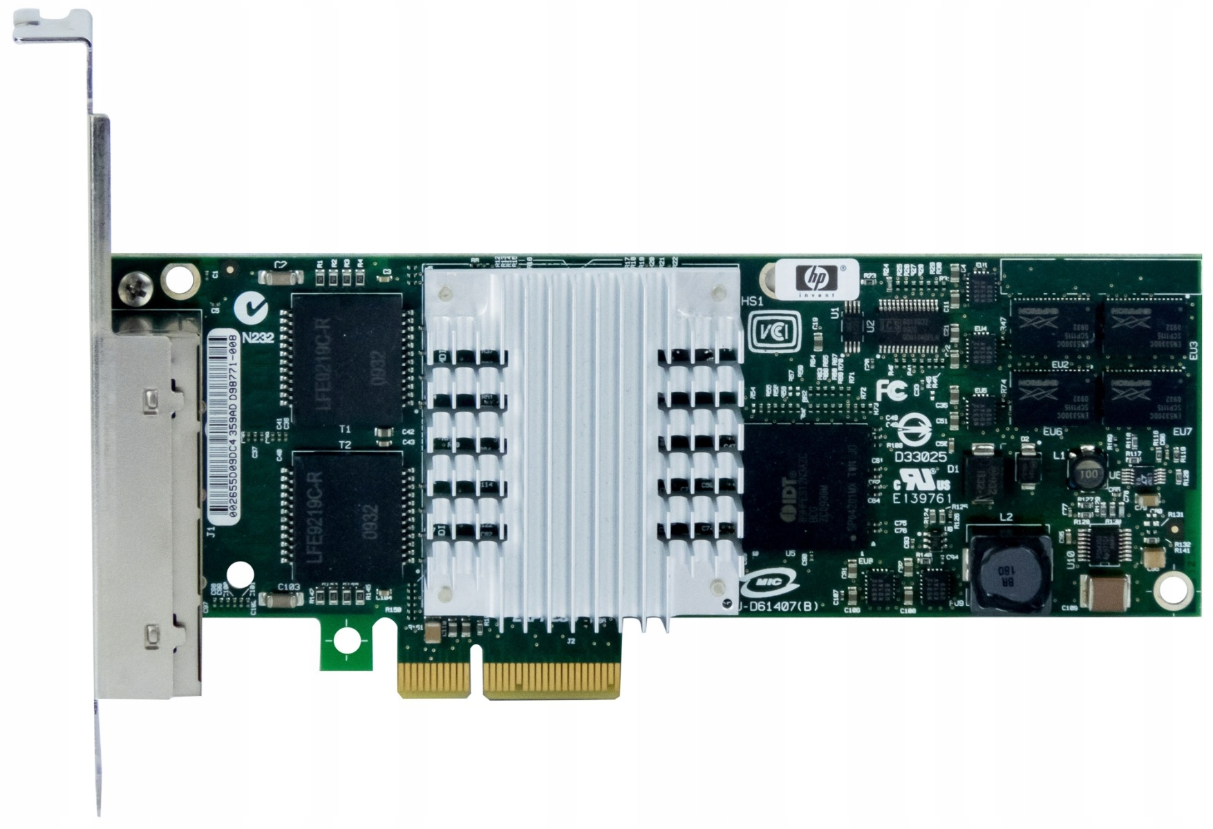 Hp 436431-001 NC364T HSTNS-BN26 Pci-e Quad Port Gigabitový Serverový Adaptér