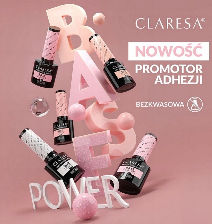 CLARESA POWER BASE 5 baza hybrydowa BAZA BEZKWASOWA problematyczna płytka Kod producenta 2090775