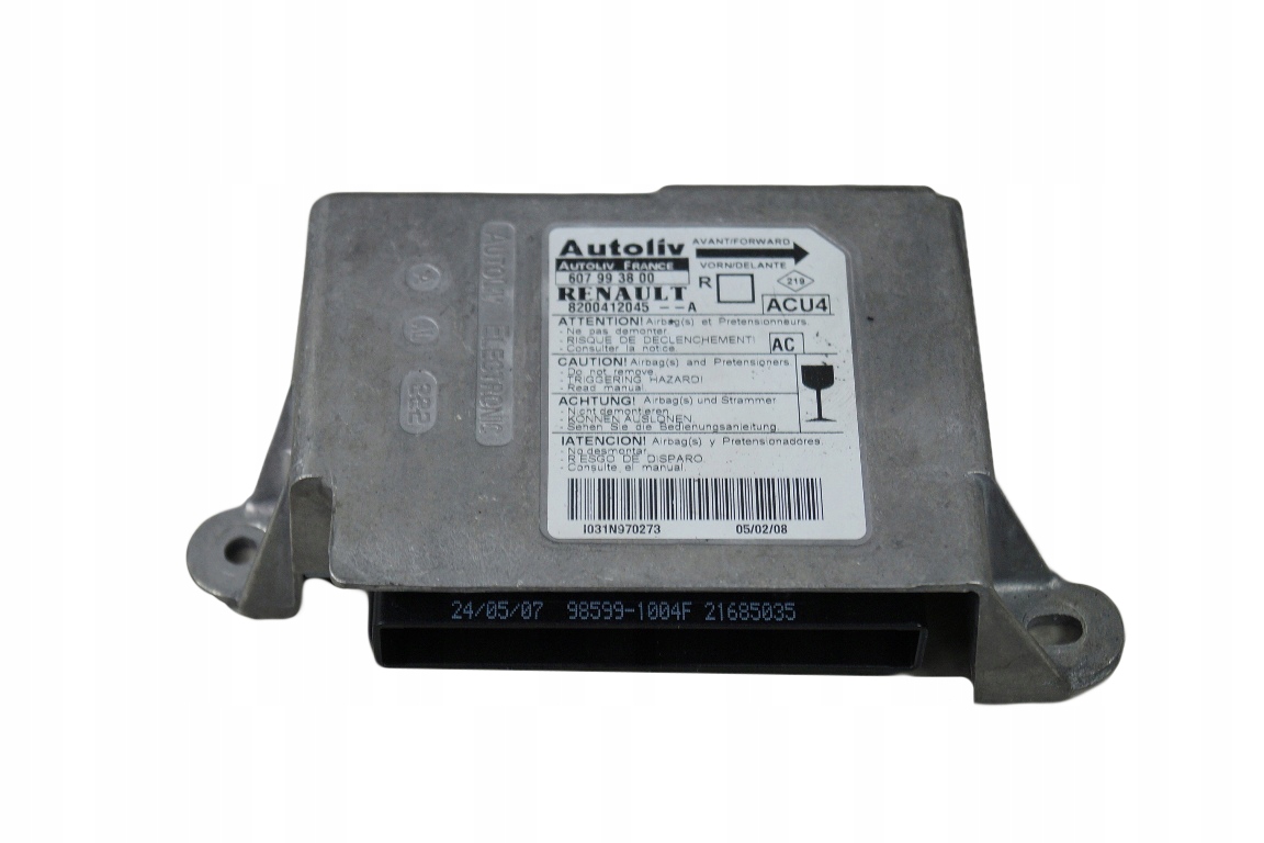 MODUŁ SENSOR PODUSZEK AIRBAG RENAULT SCENIC II