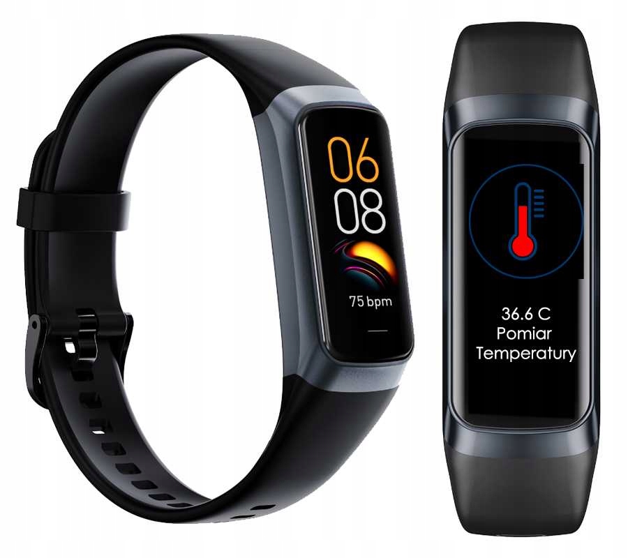 SMARTWATCH KROKOMIERZ OPASKA SPORTOWA TLEN KCAL TEMPERATURA PL