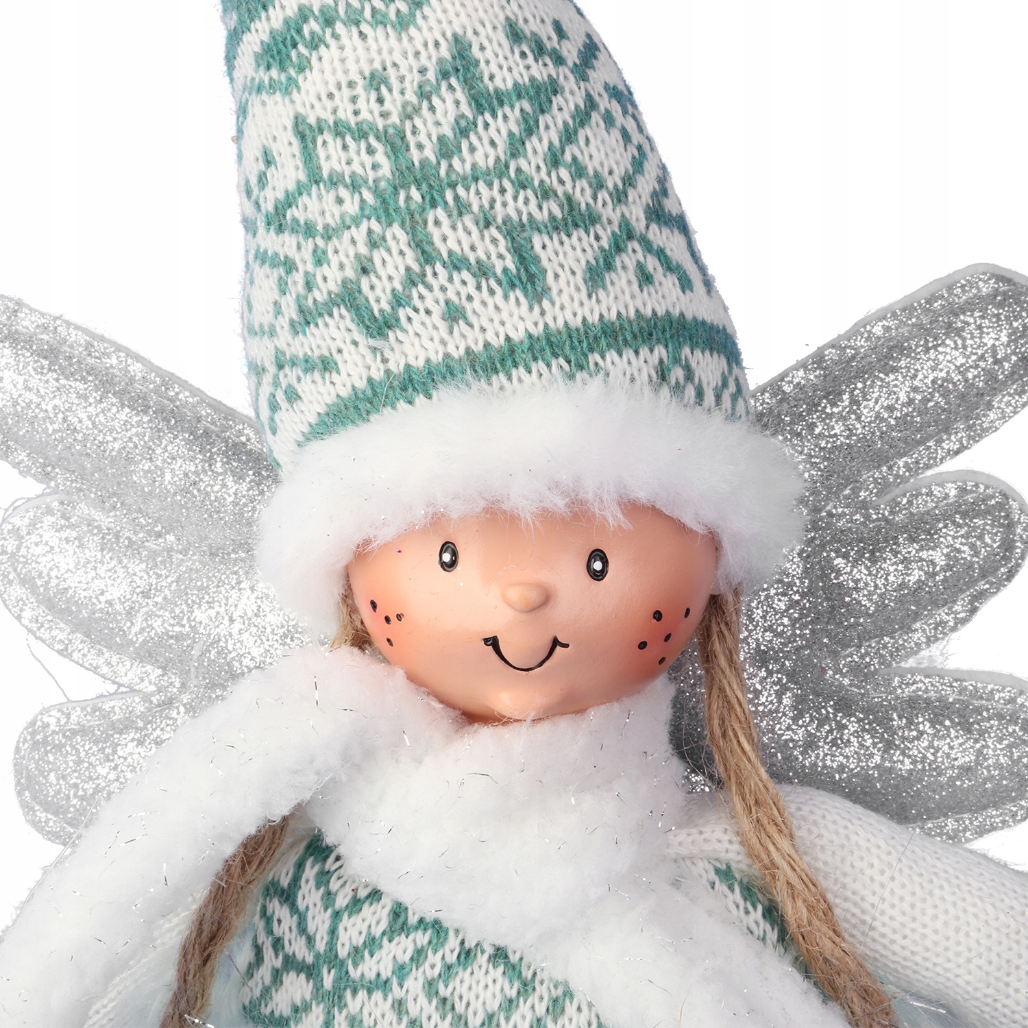 ANIOŁ STOJACY 54 cm ZIELONY LED DEKORACJA OZDOBA NA ŚWIĘTA Marka Goliat