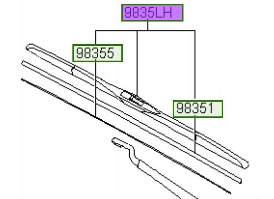 

Pióro Wycieraczki Przód Hyundai I30 N 20- Elantra