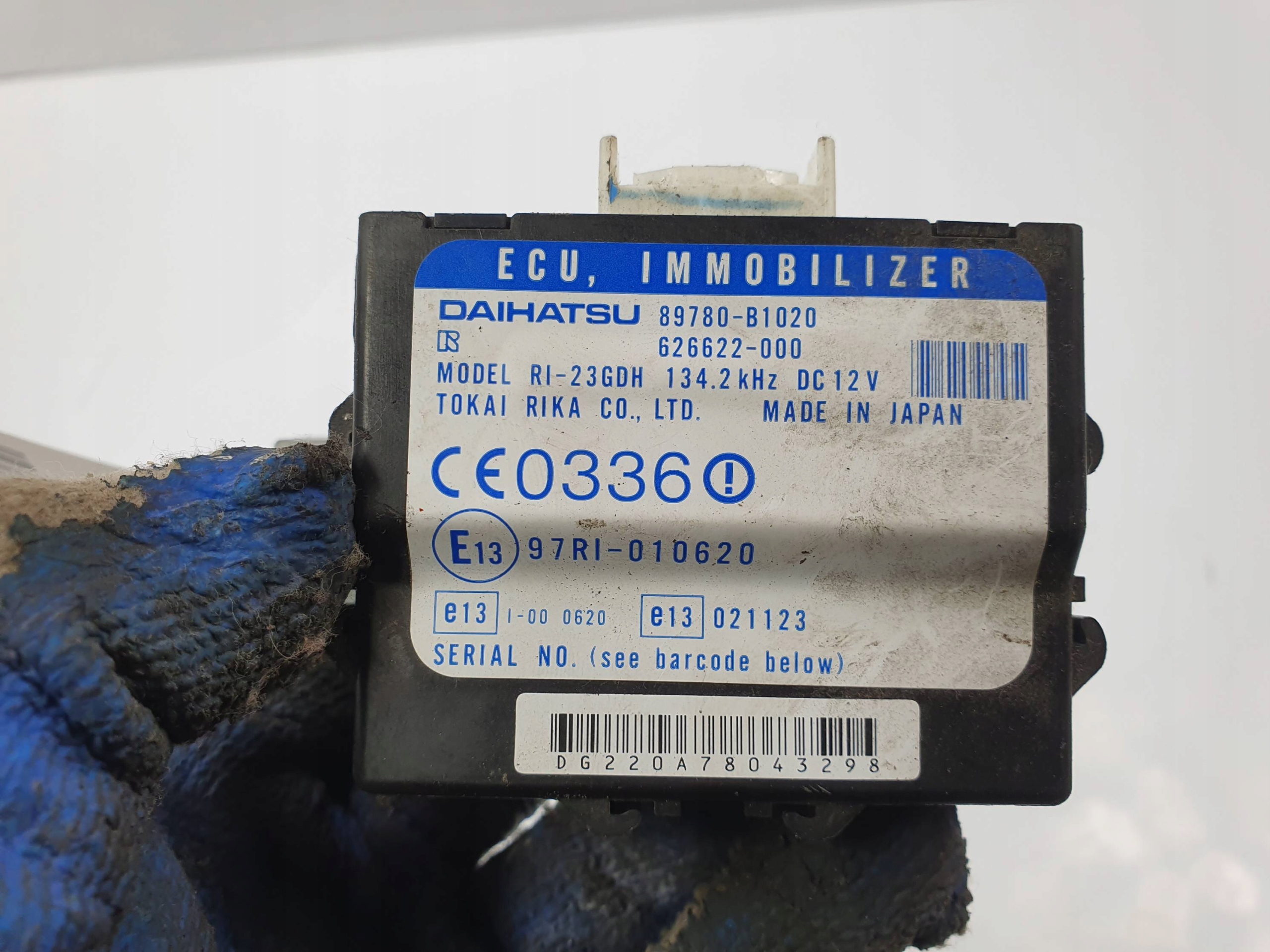 module IMMO 89780-B1020 CHEVROLET MATIZ II