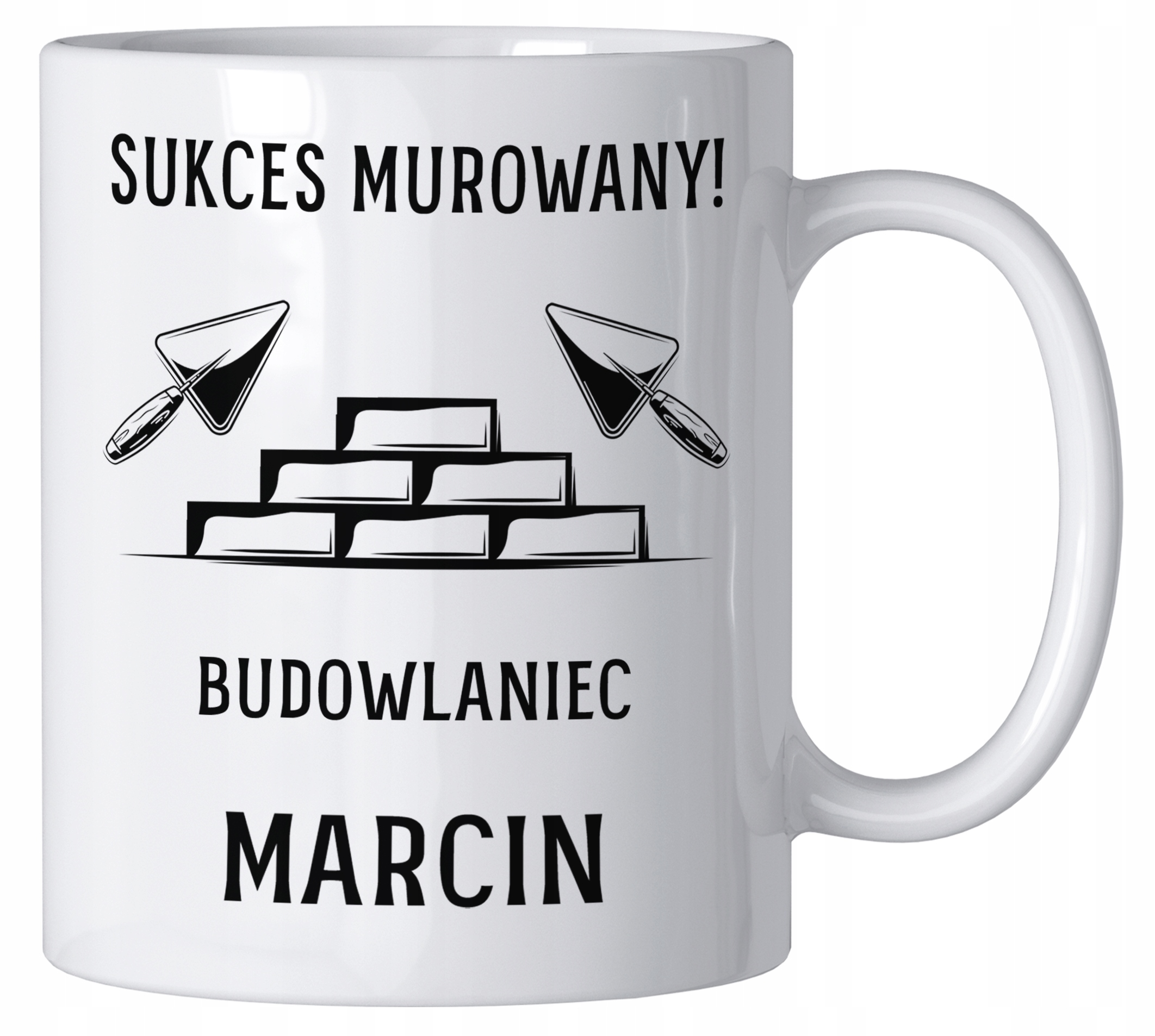 

Kubek Budowlaniec Budowa Śmieszny 330 ML Imię