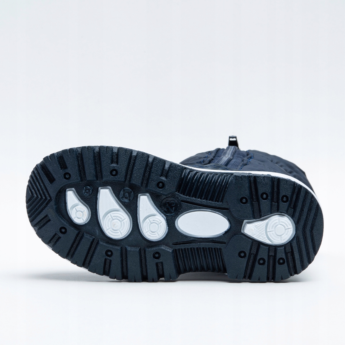 Śniegowce dziecięce OCIEPLANE lekkie SUWAK miękkie odblask kożuszek Axim Kolor niebieski