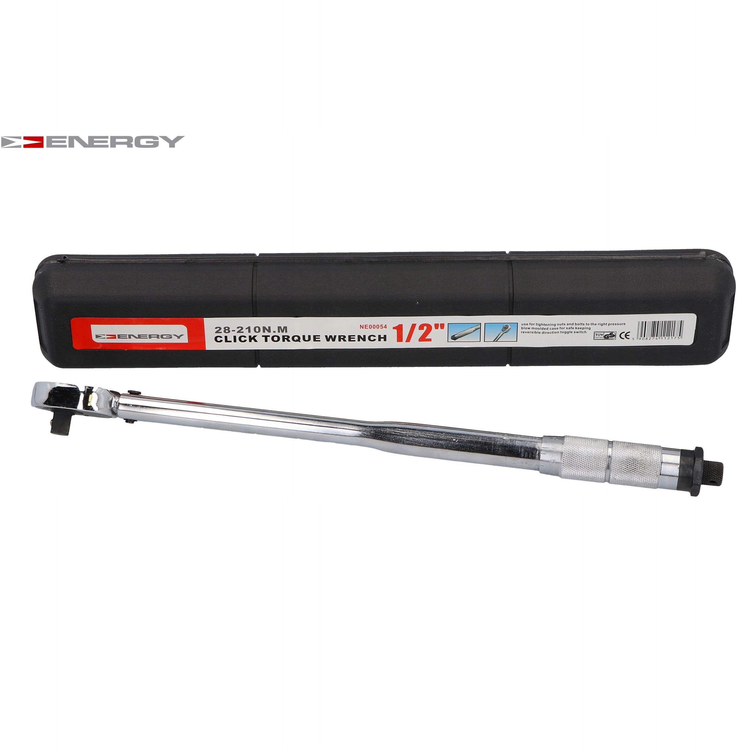 "KLUCZ DYNAMOMETRYCZNY 1/2"" 28-210NM" Klucz dynamometryczny Energy Rodzaj klucza dynamometryczny