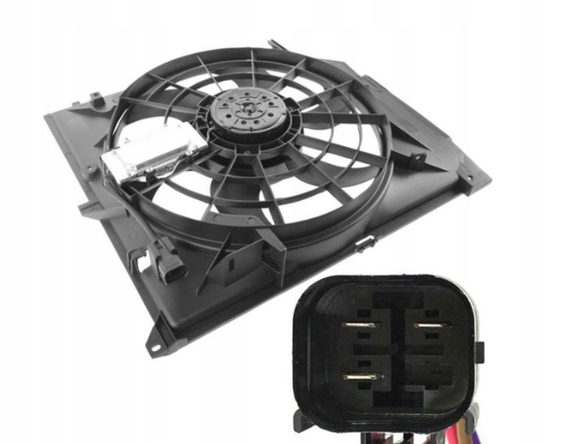WENTYLATOR CHŁODNICY KLIMATYZACJI BMW E46 98-06 Waga produktu 3.3 kg