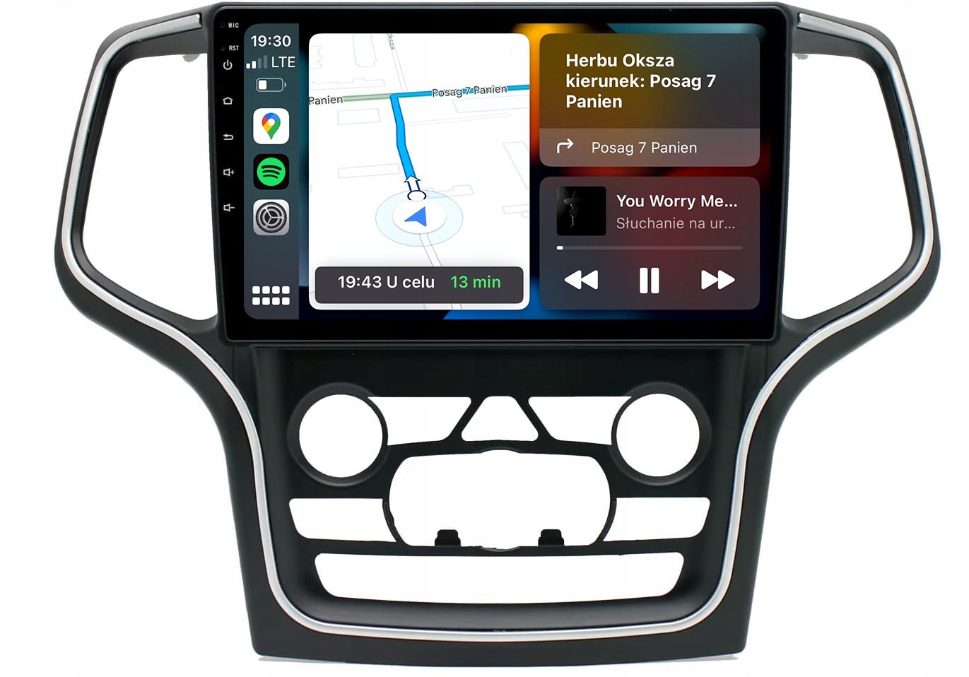 Jeep Grand Cherokee Radio Nawigacja Apple Carplay Android 8GB/128GB Dsp