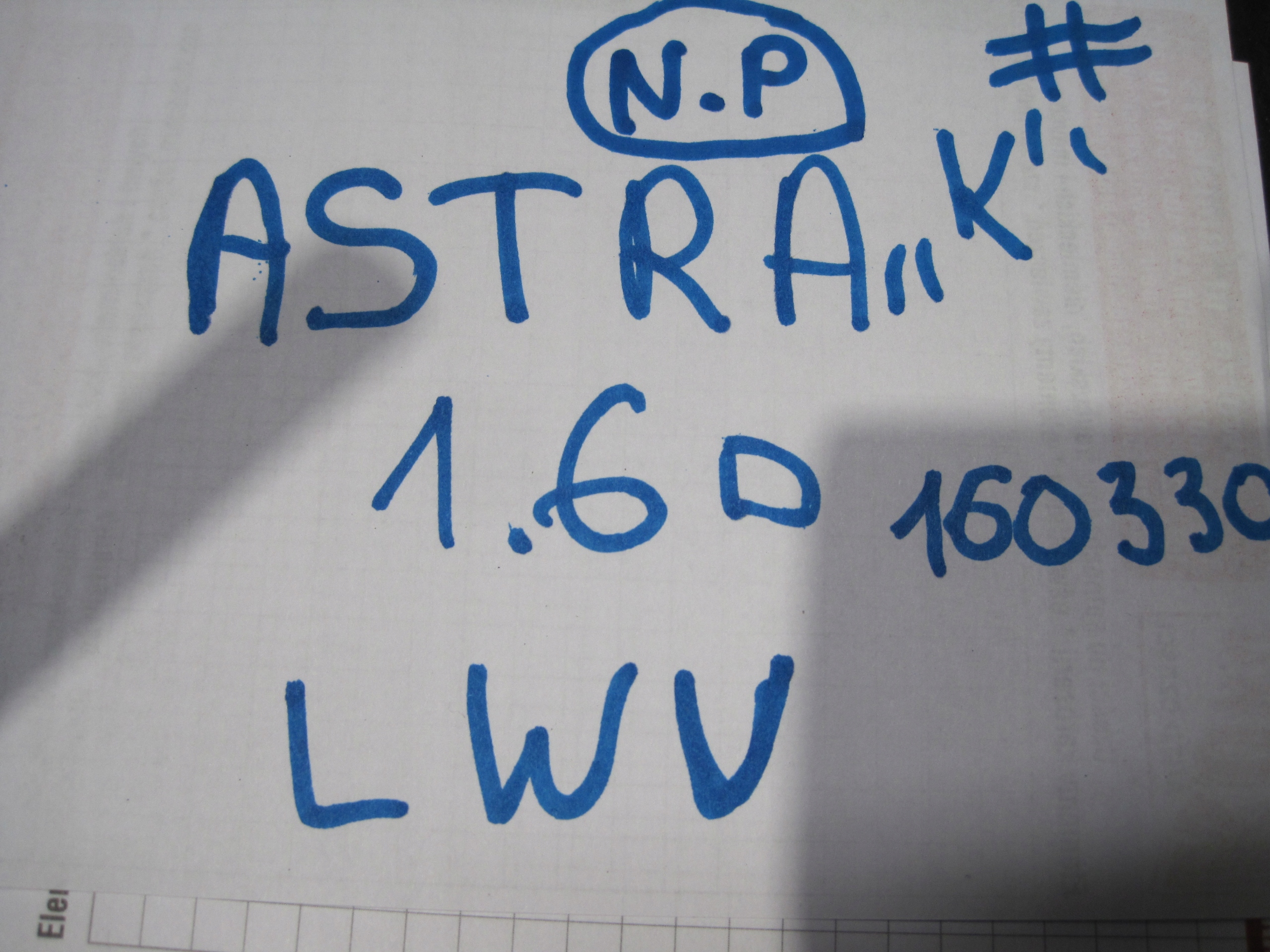 engine MOTOR complete OPEL ASTRA K 1.6D LWV