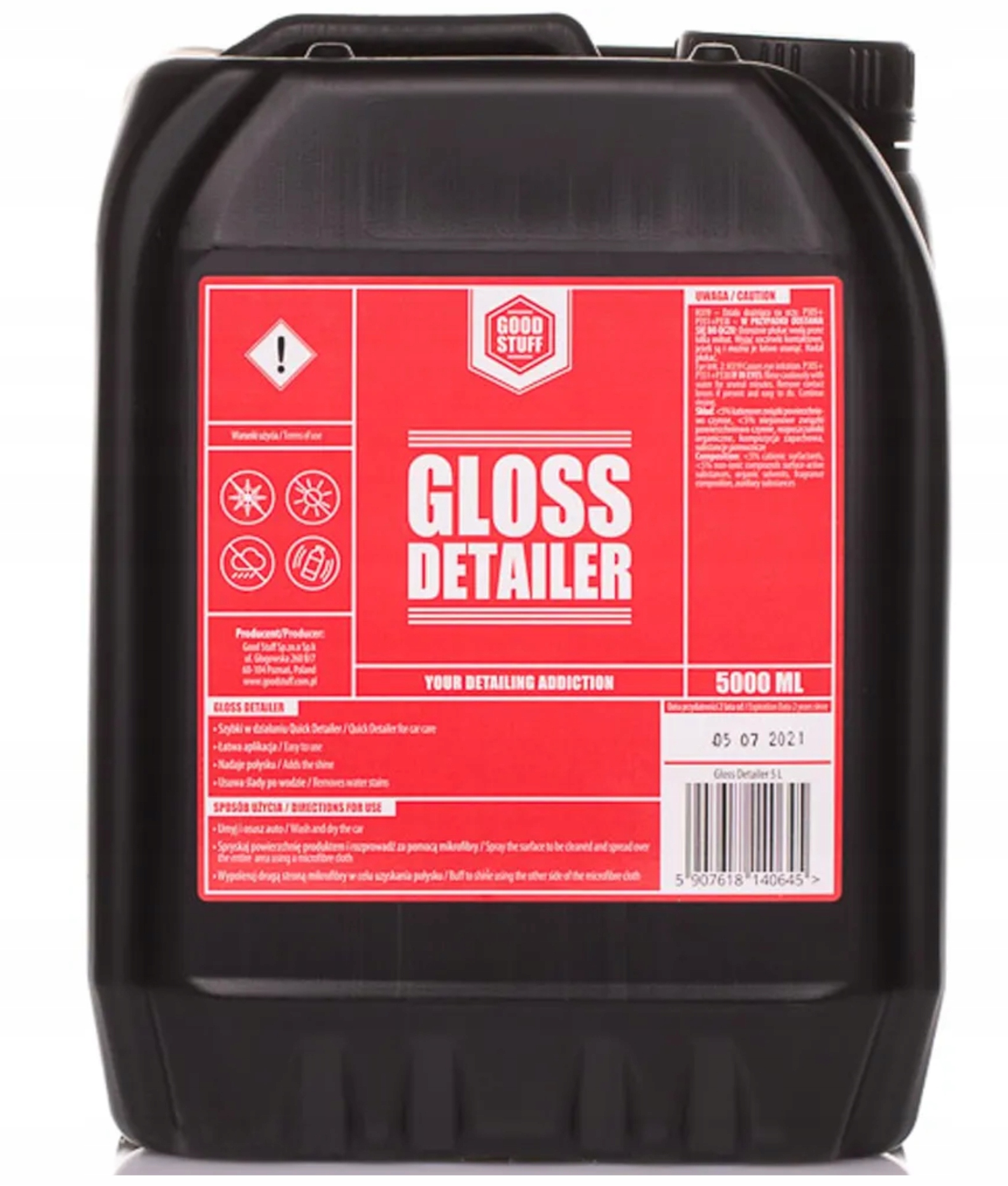 Good Stuff Gloss Detailer - Quick Detailer 5000 ml Pojemność opakowania 5000 ml