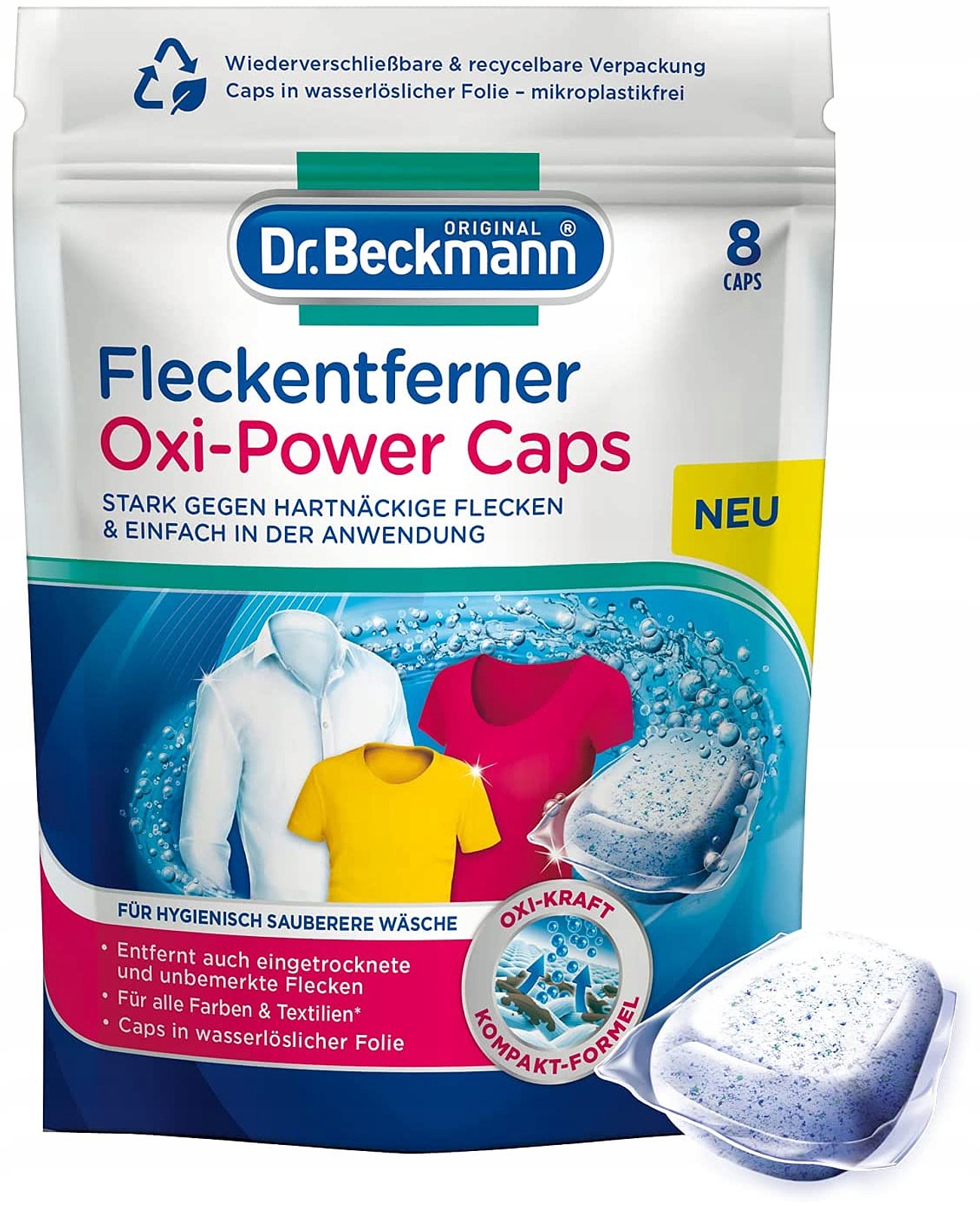 

Dr Beckmann odplamiacz Oxi-Power Caps 8 tabletek