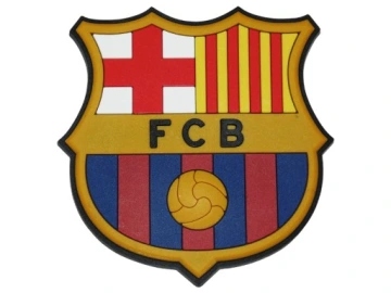 Fc Barcelona Magnes Na Lodówkę Herb Gumowy Oficjalny 3D Wytłaczany Pvc