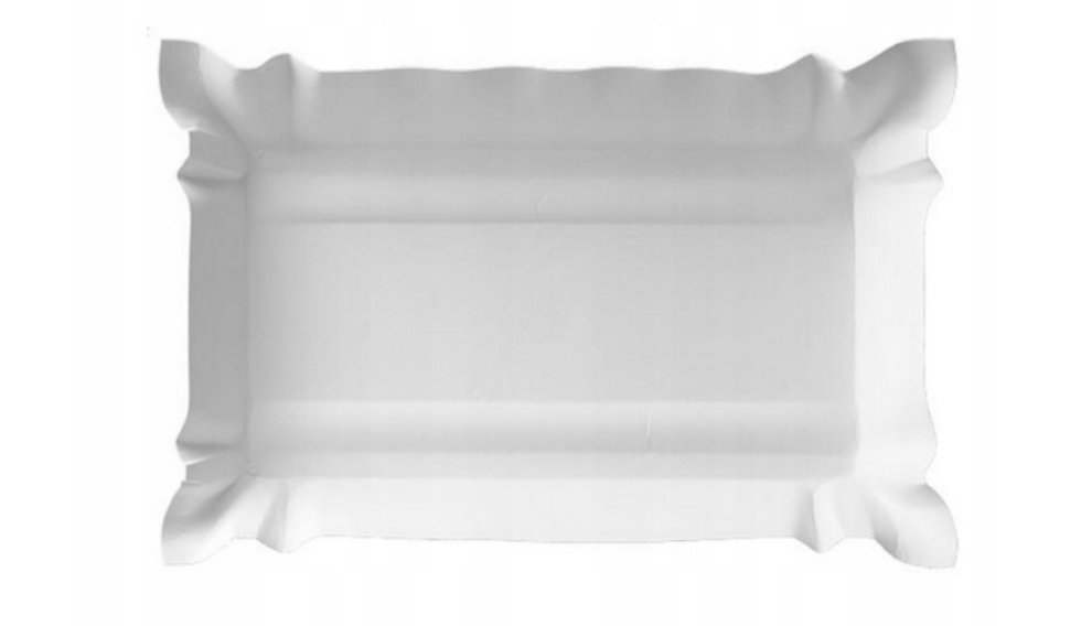 

Tacki papierowe białe 14x20 cm grill tacka 100 szt