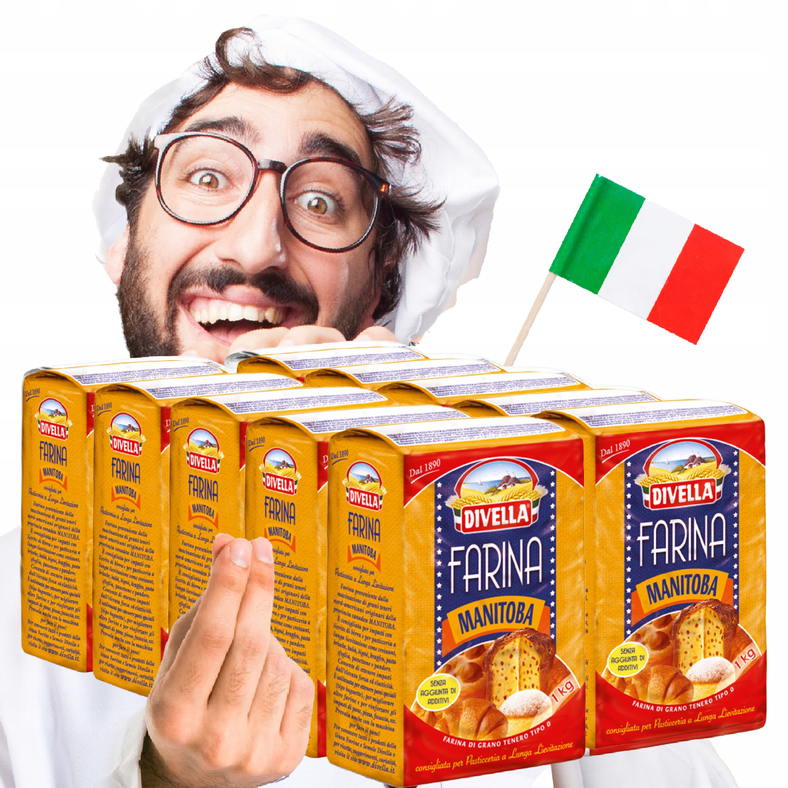 Levně Manitoba Italská Mouka Na Kynuté Těsto 10X1KG