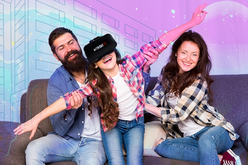 SZEMÜVEG VR SZEMÜVEG BLUETOOTH JOYSTICK+NYAKPÁRNA Gyártó kódja VR3DWEBV61