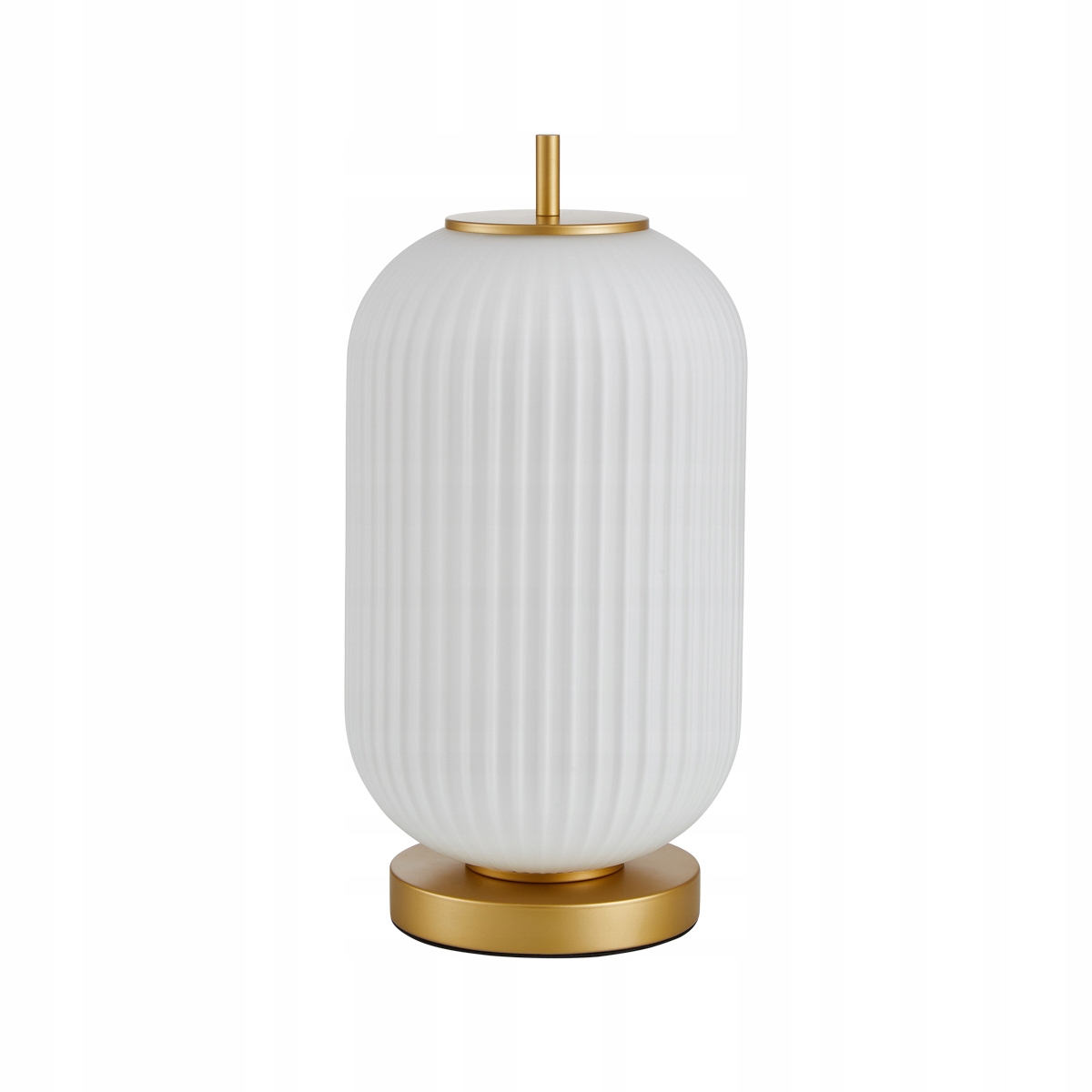 Stolová dekoratívna lampa zlatá biela glamour sklo do spálne Italux