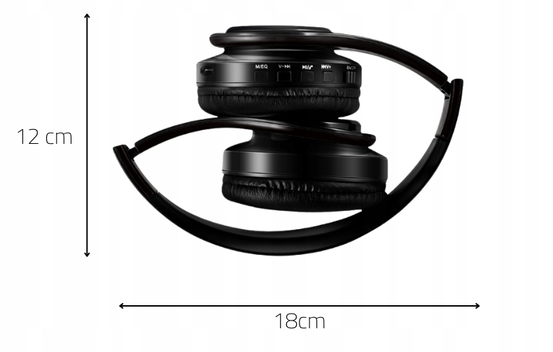 SŁUCHAWKI BEZPRZEWODOWE BLUETOOTH NAUSZNE MIKROFON DLA NIEJ NIEGO DZIECKA Model bluetooth