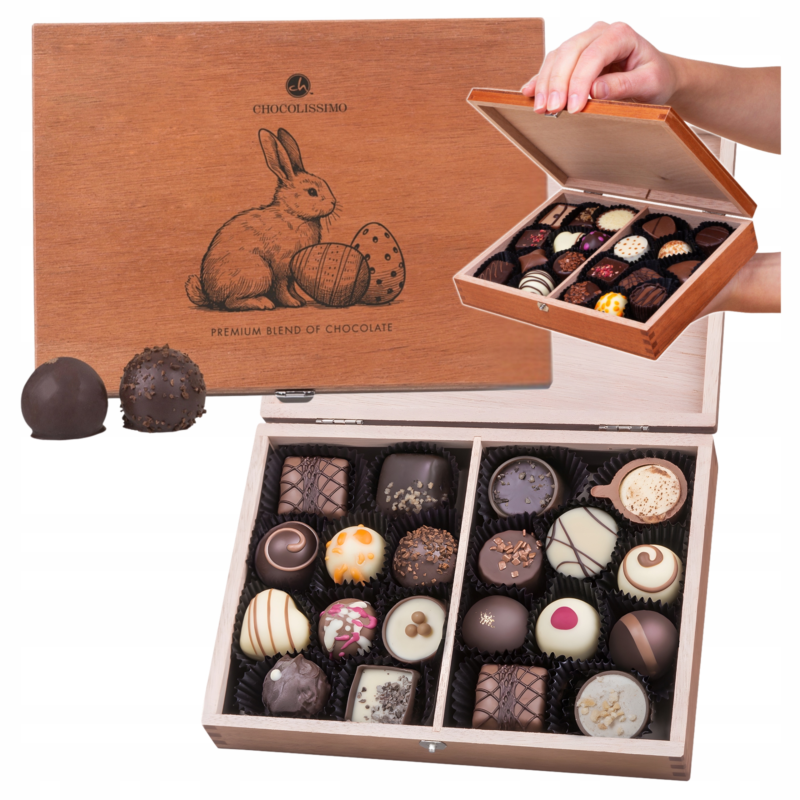 Dárek na Velikonoce čokoládu Pralinky čokoláda Belgická sladkosti 250 g