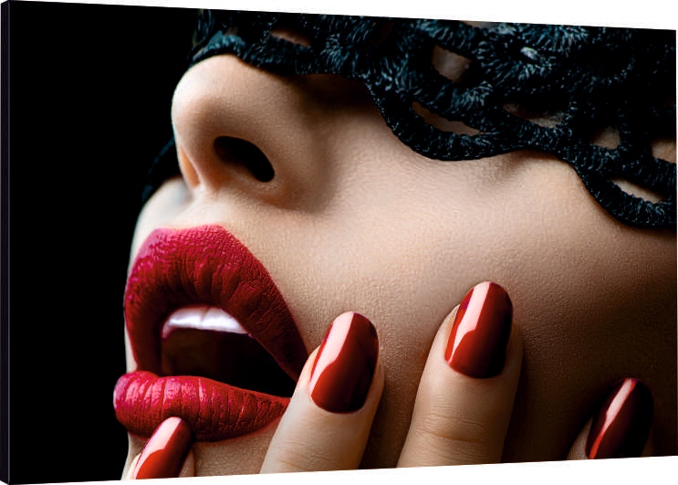 

Obraz Na Płótnie Usta Kobieta Twarz Loft 70x50