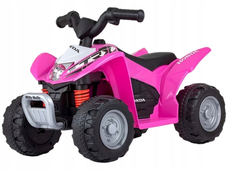 Quad elektryczny dla dziecka Milly Mally Honda Atv Różowy