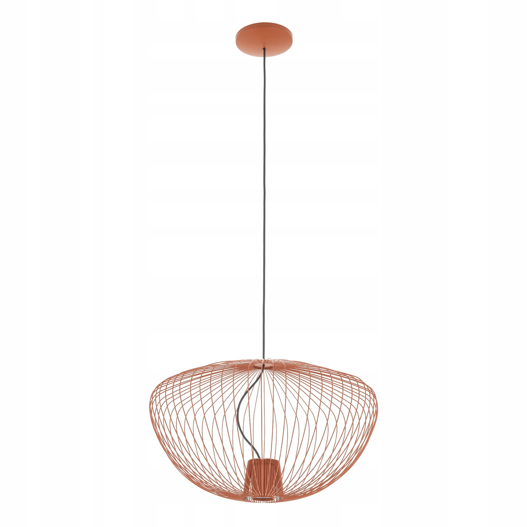 Lampa wisząca Pumpkin czerwona druciana klatka do jadalni GU10 Nowodvorski