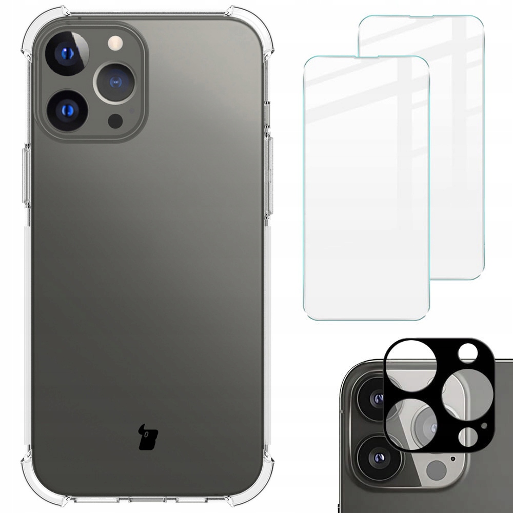 

Etui 2x szkło +aparat Bizon do iPhone 13 Pro Max