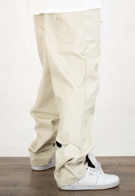 Kalhoty Prosto Pants Baggy Reverse cinnamon beige