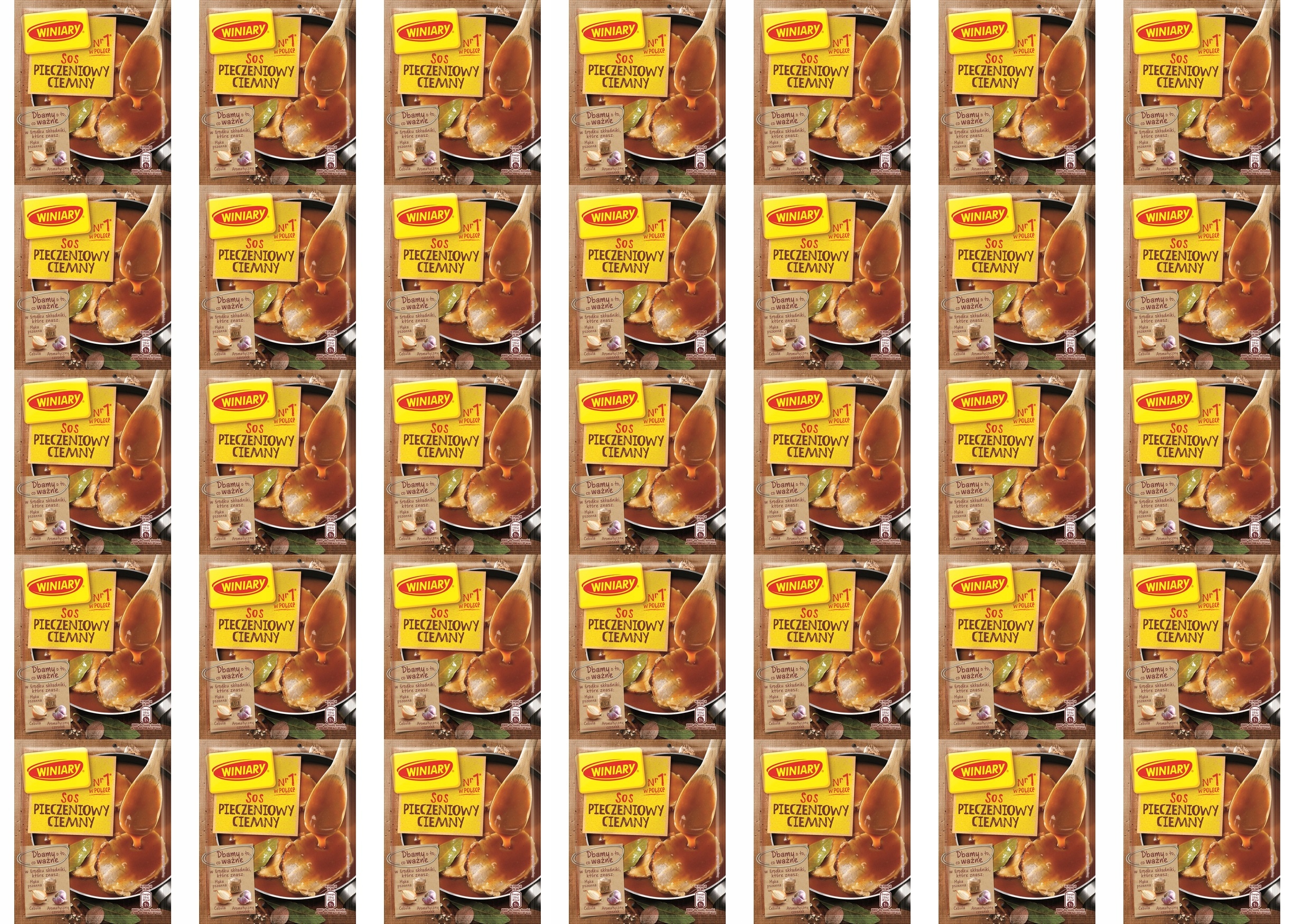 35x 30g Winiary Sos pieczeniowy ciemny Karton