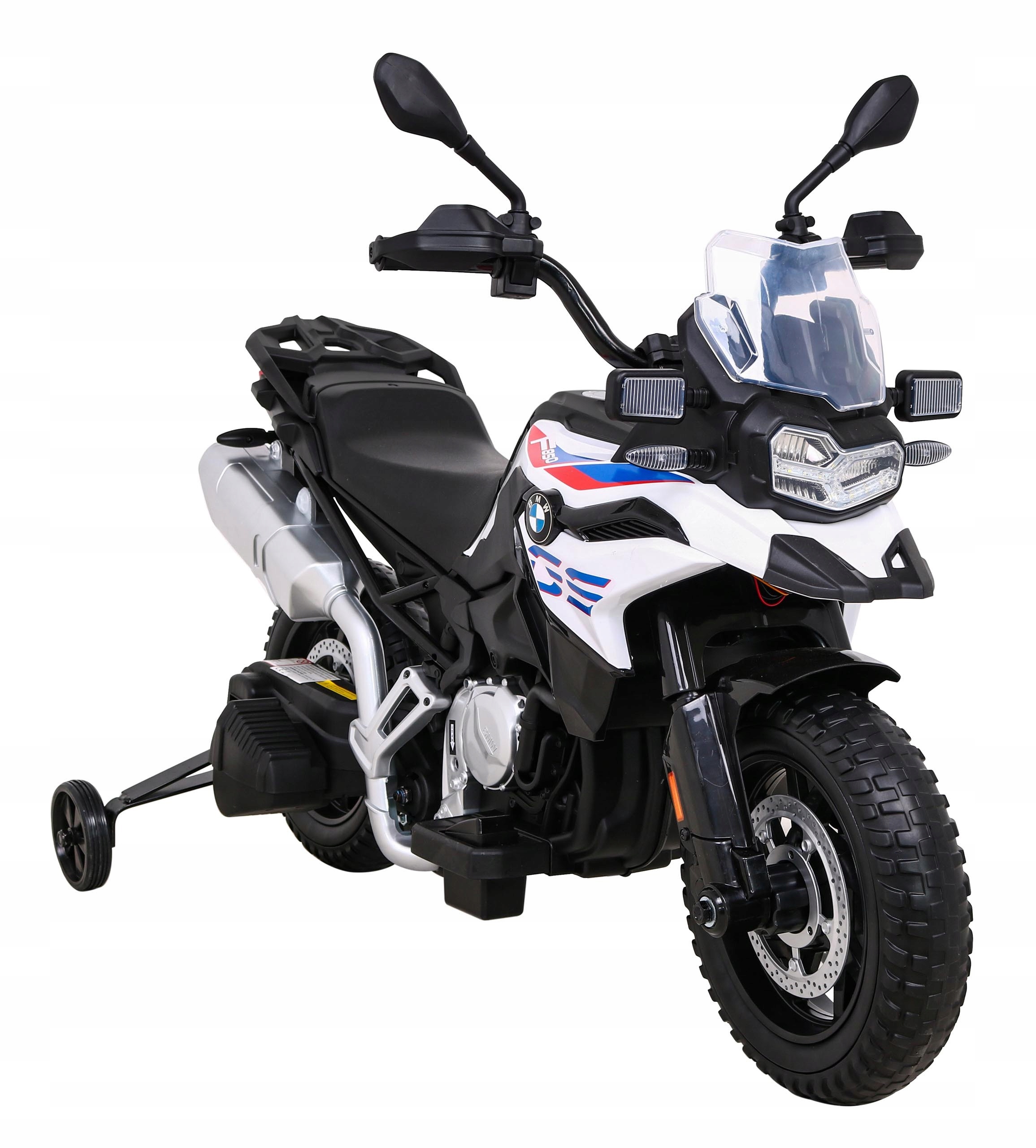 Motor Dla Dzieci na akumulator Bmw F850 pomocnicze kółeczka Prawo Jazdy