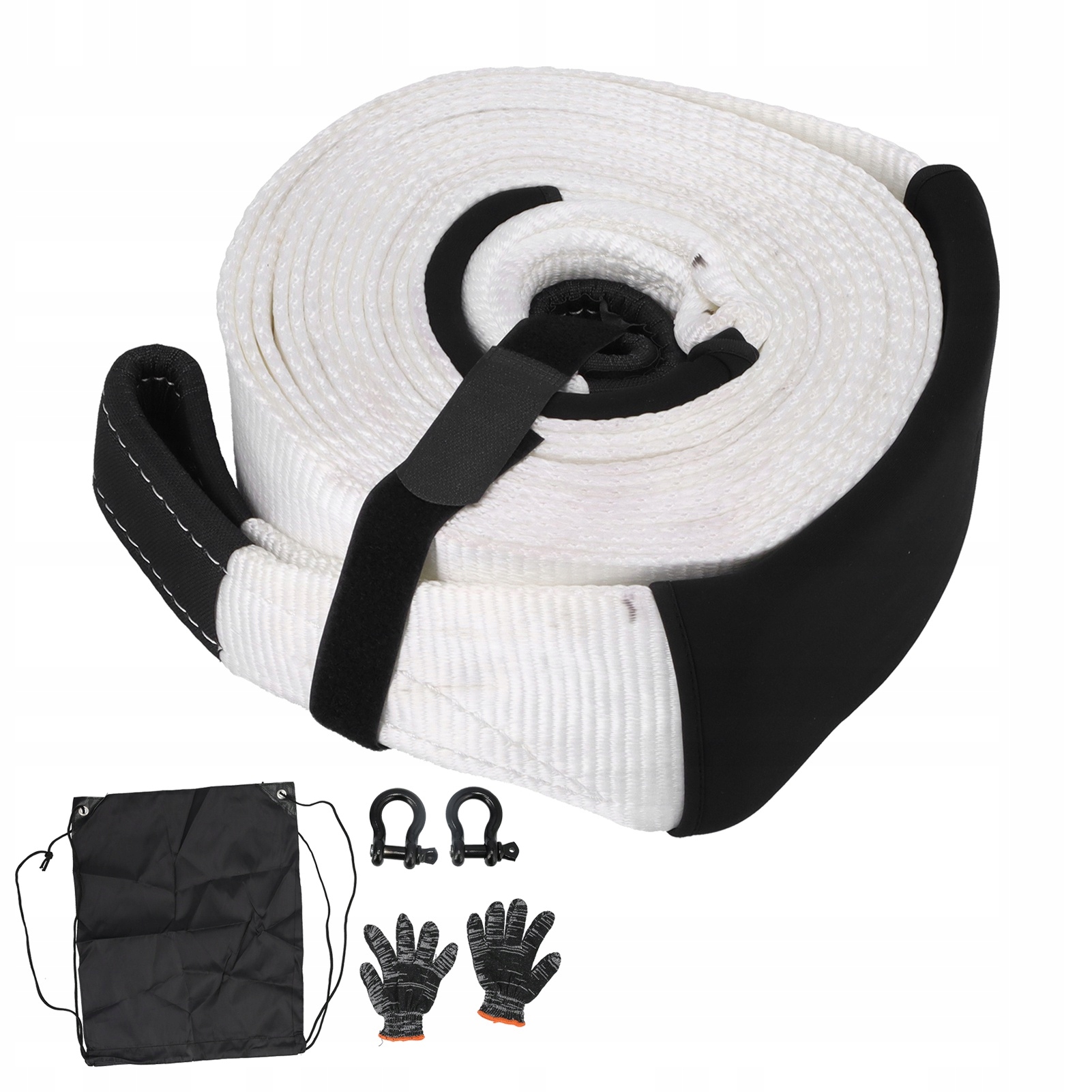 LINKA HOLOWNICZA LINA PAS HOLOWNICZY DO HAKA 16 T WYTRZYMAŁE HAKI ZE STALI