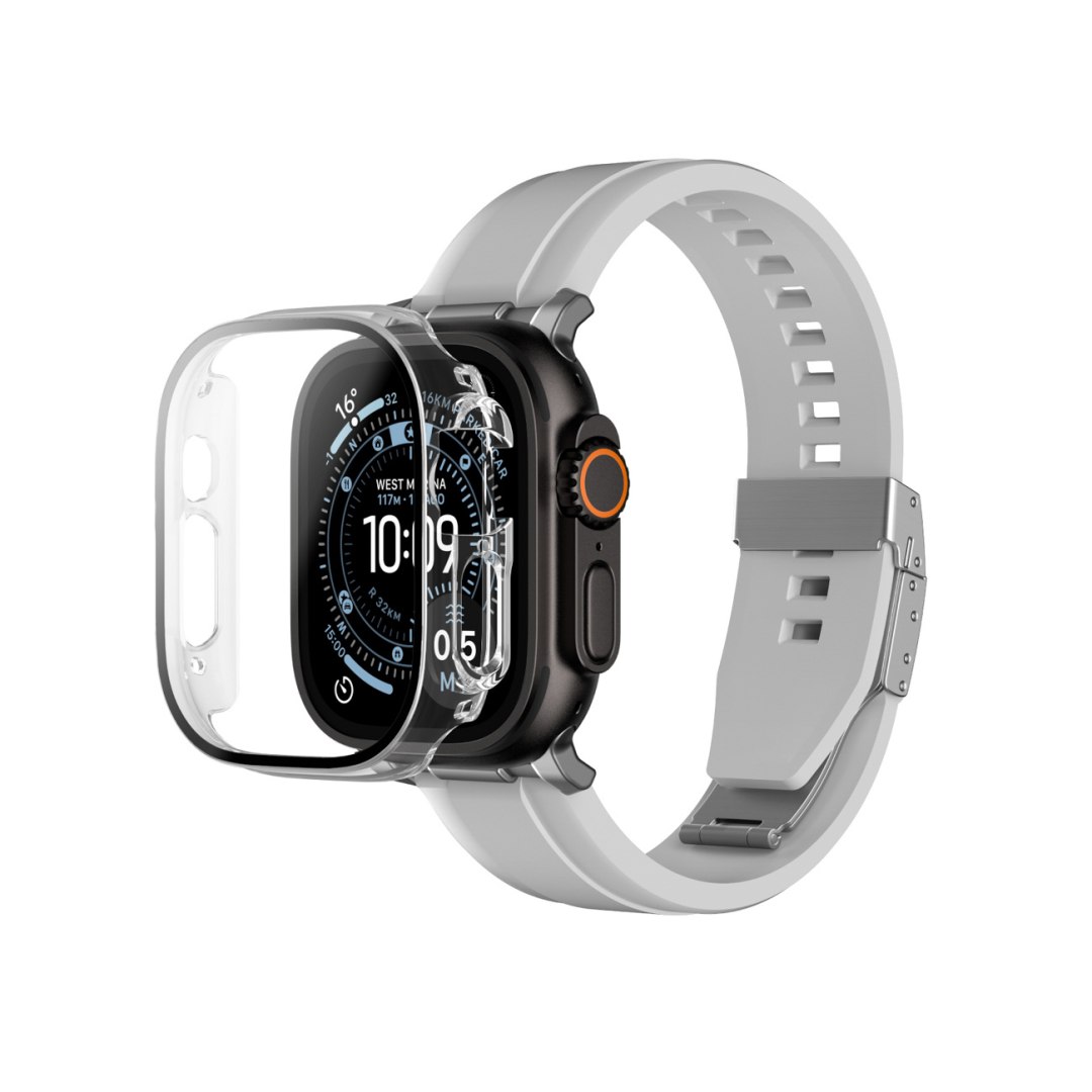 Szkło ochronne z etui na Apple Watch UItra 3 49 mm Radix przezroczyste Am