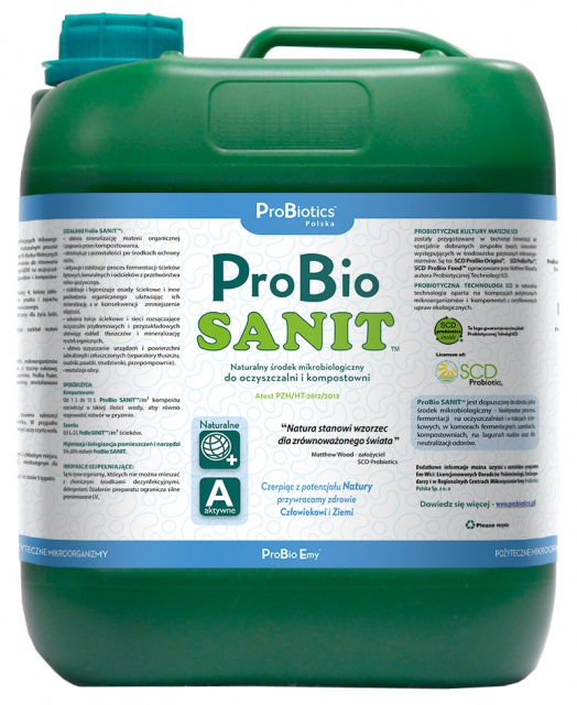 Probiosanit 5L na septiku a kompost. Mikroorganizmy