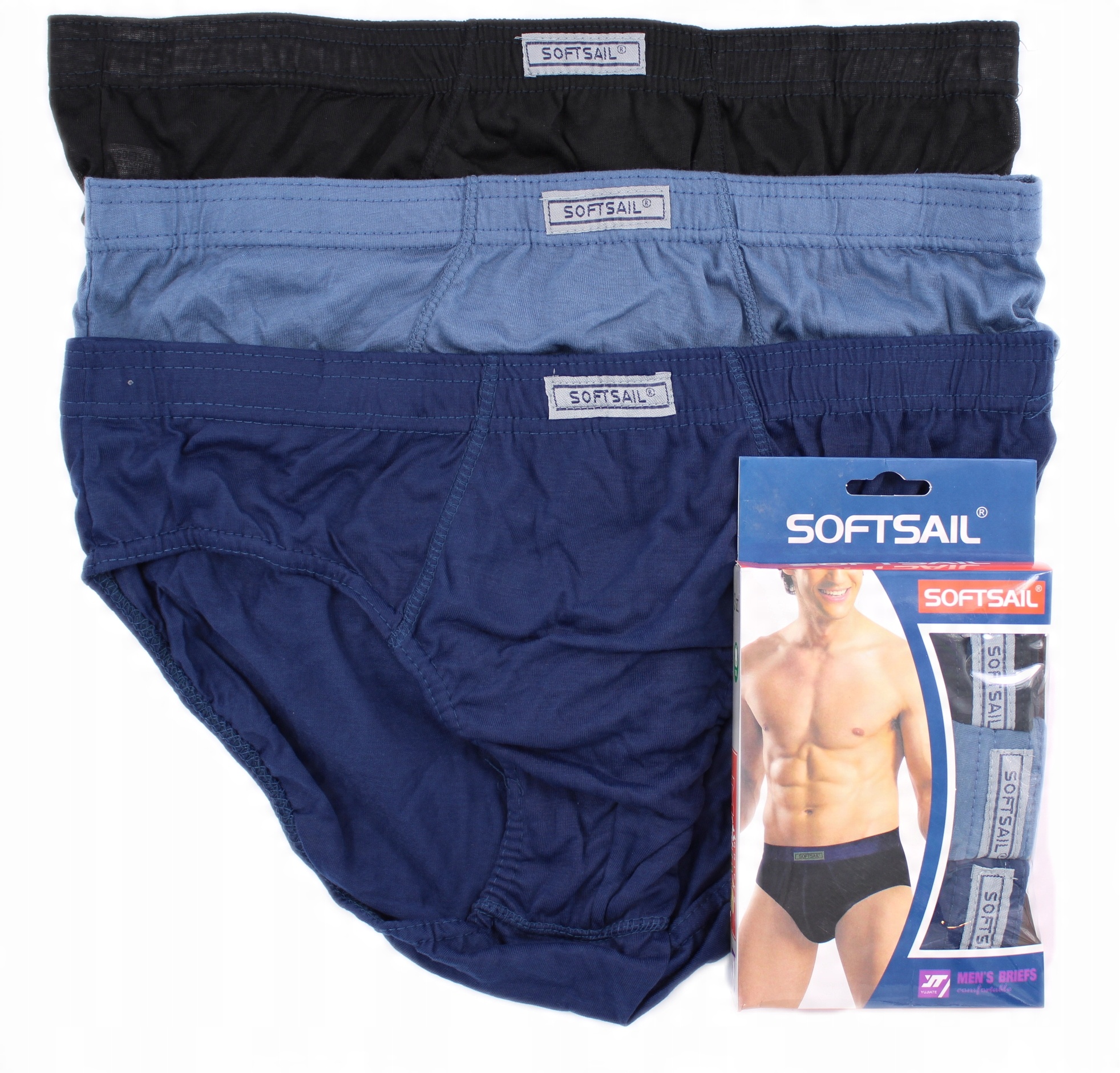 

3X Majtki Slipy Męskie Bawełniane Softsail XXL