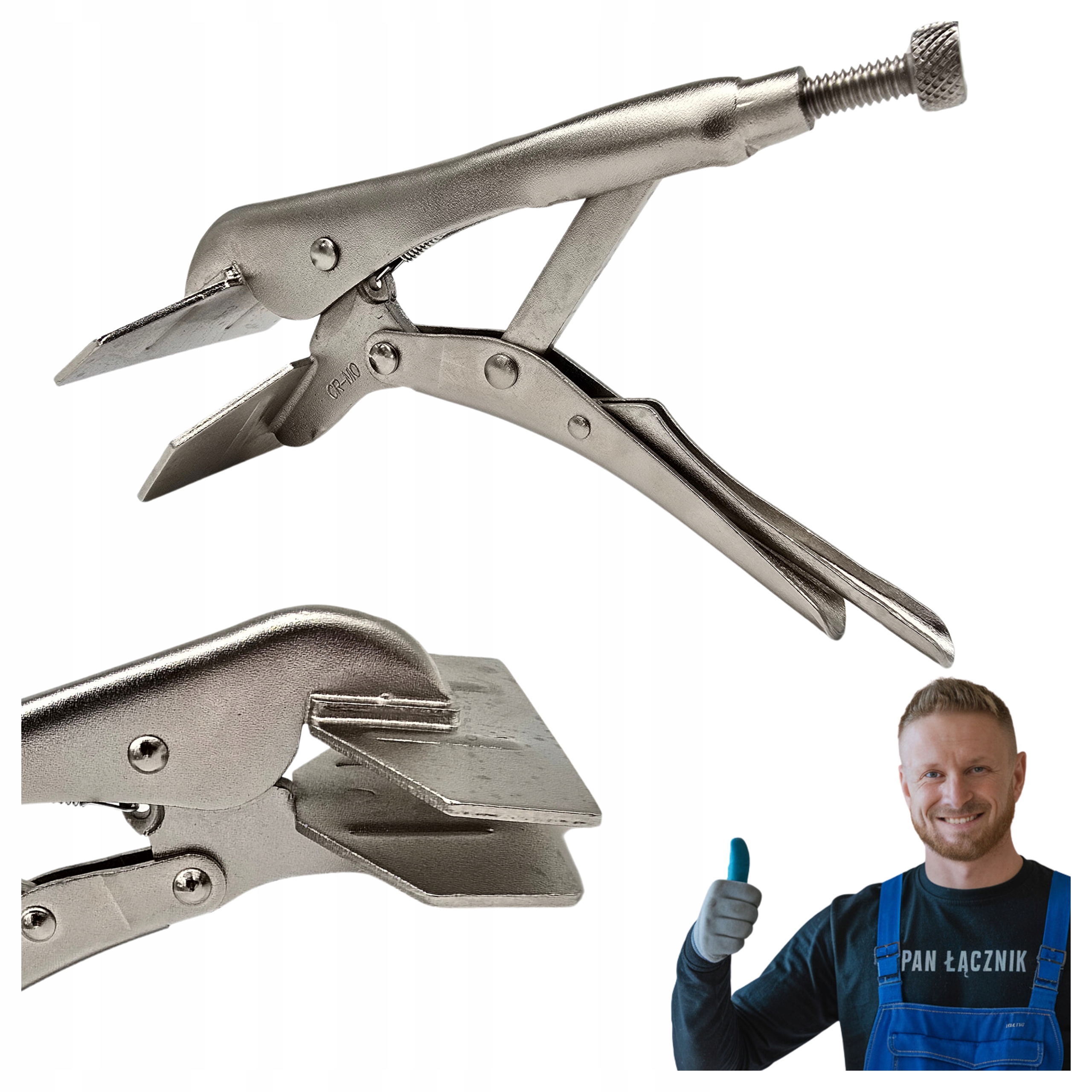 Upínací kleště na plech Šířka 75 mm Regulace otevření Jouanel