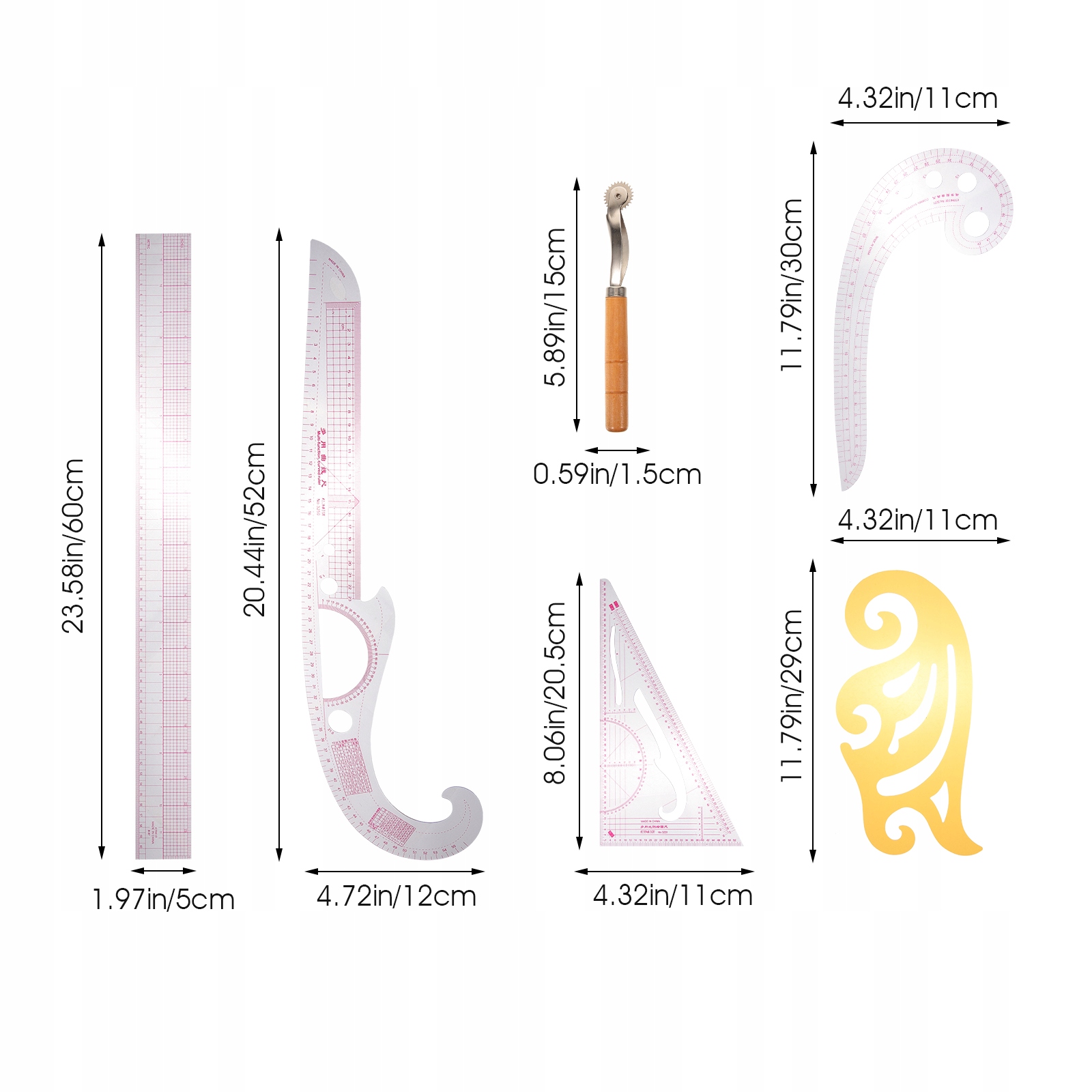 Wielofunkcyjna linijka do patchworku Marka inna