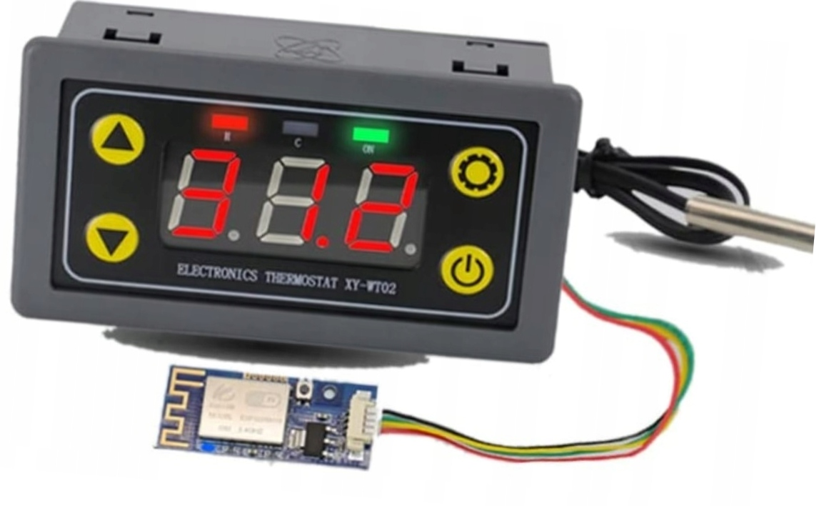 Termostat Vodní Čerpadlo Wifi Chlazení Topení Elektronický Regulátor 12V