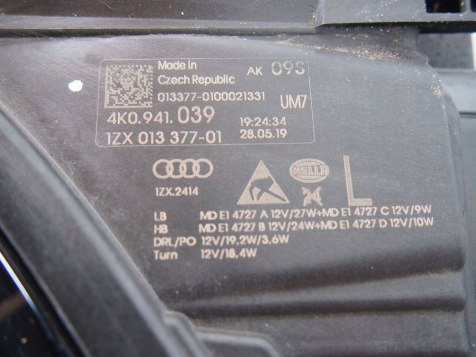 Audi A6 Reflektor left light left Fullled 18r a 6