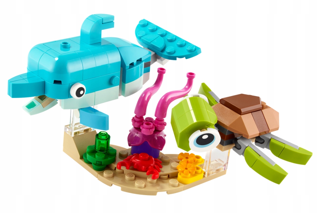 LEGO Creator 31128 DELFIN ŻÓŁW Rafa Ocean 3w1 6+ EAN (GTIN) 57020163141486