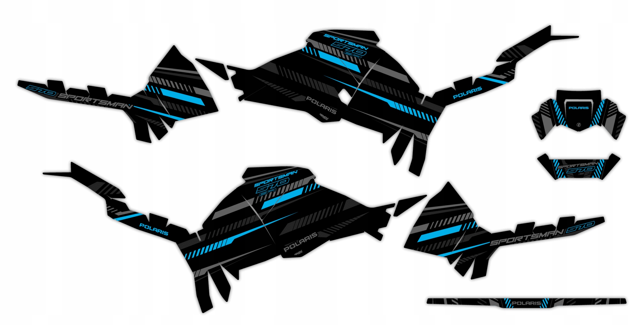 Dýha Samolepky Polaris Sportsman 570 2021+ #8960181