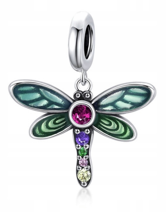 

Charms Srebrny do Pandora Lśniąca Ważka s925