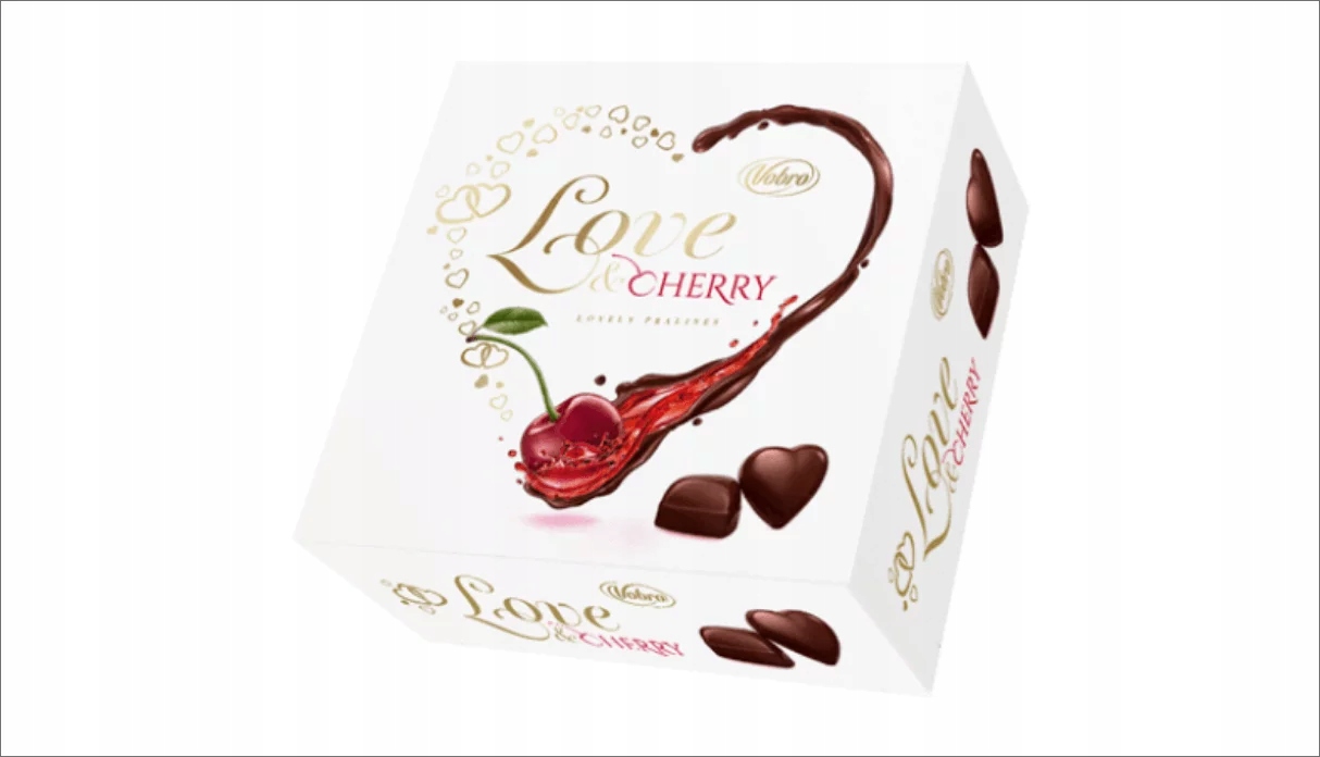 Levně Vobro mini bonboniéra Bomb Love & Cherry čokoláda s třešní 45 g x 12 g