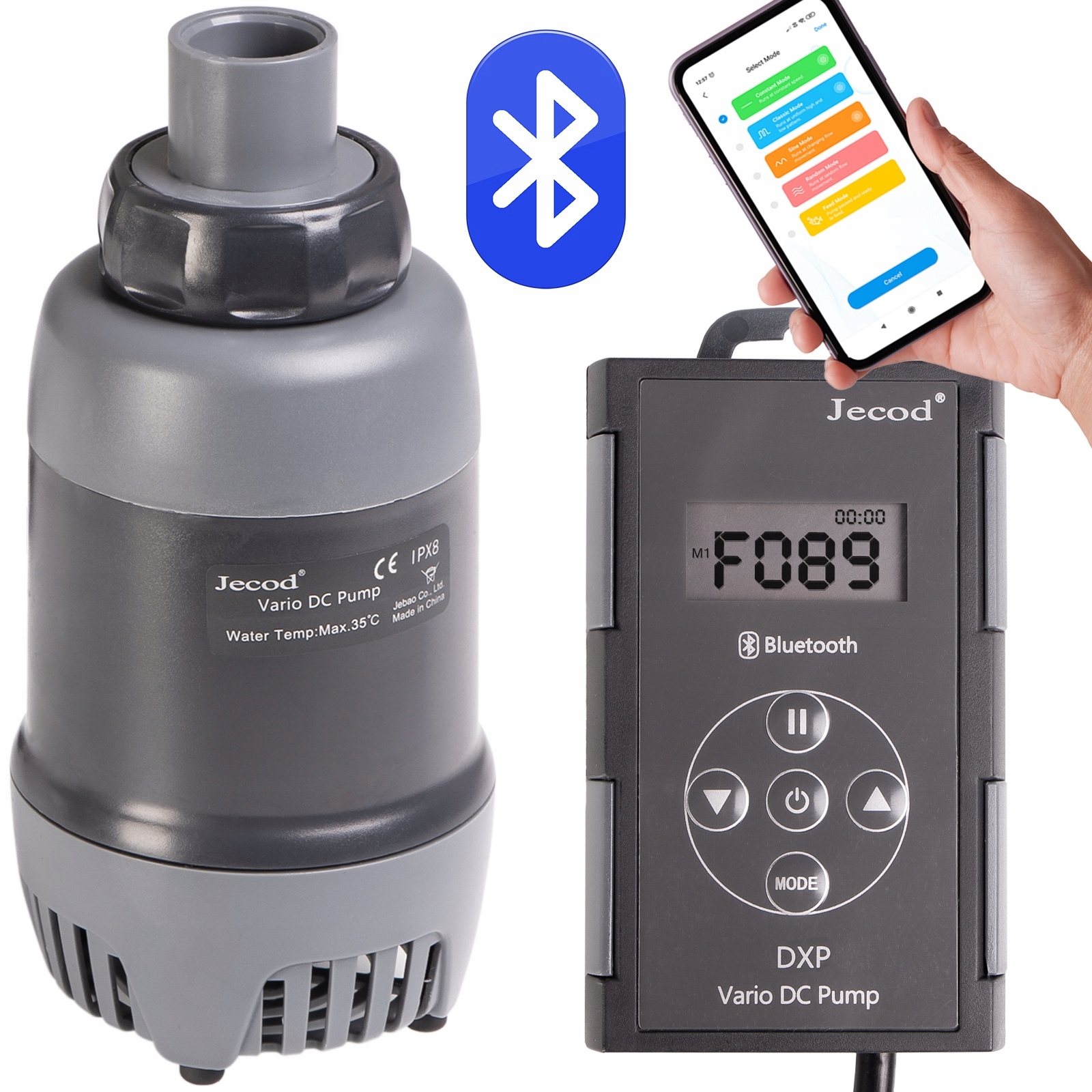 Jecod DXP-5000 – Cirkulačná Pumpa S Bluetooth, Ktorá Ticho Pracuje Na Vode Allegro