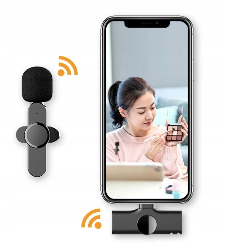 MIKROFON KRAWATOWY BEZPRZEWODOWY IPHONE BLUETOOTH USB C DO TELEFONU ANDROID Marka Spreest