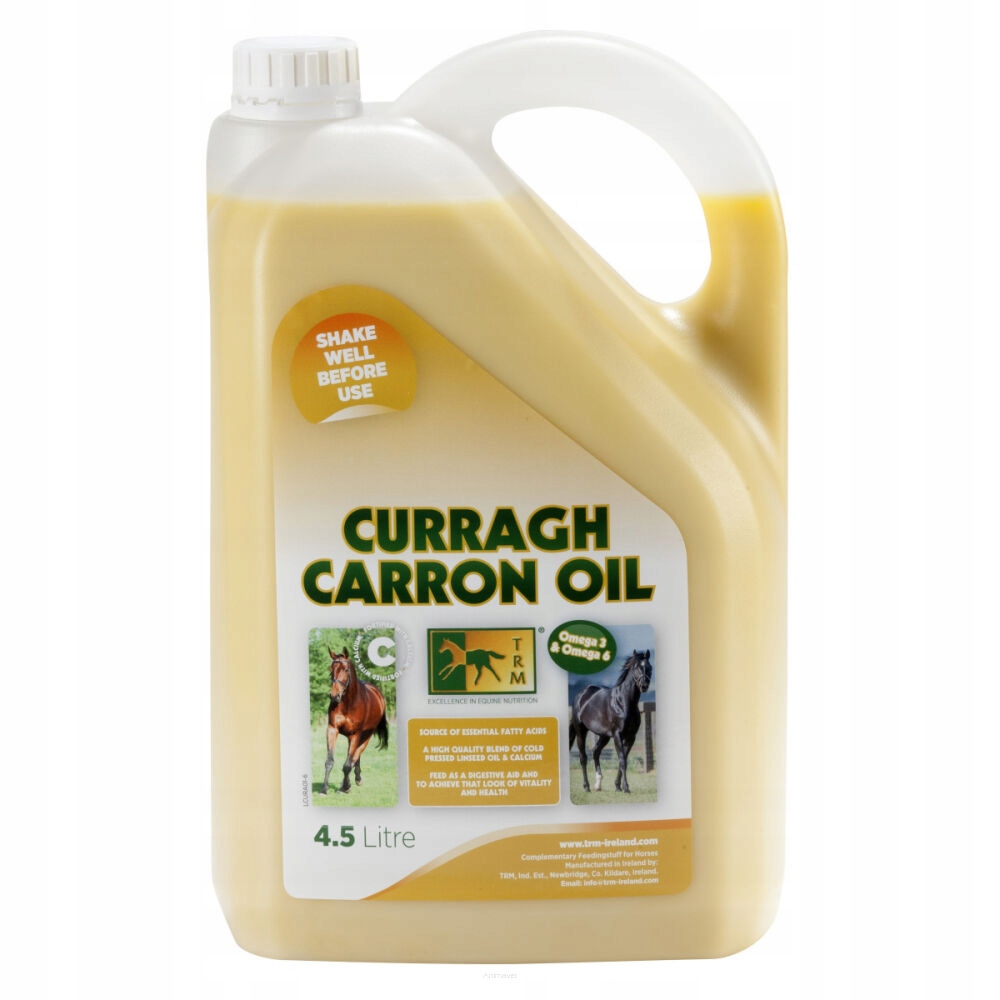 Trm Curragh Carron Oil – wsparcie trawienia, kwsy tłuszczowe dla koni 4,5L