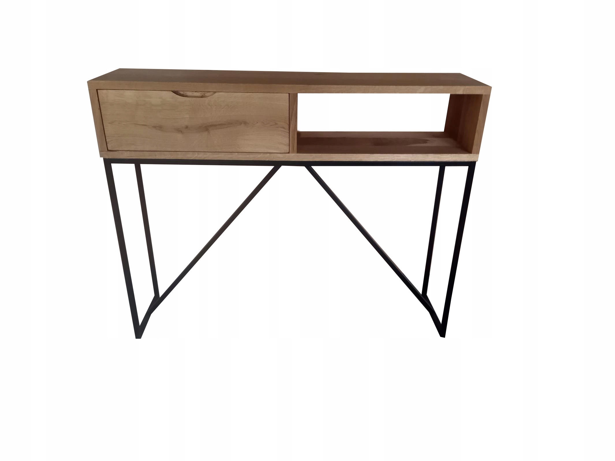 KONSOLA LOFT Z SZUFLADĄ 100 CM LITY DĄB