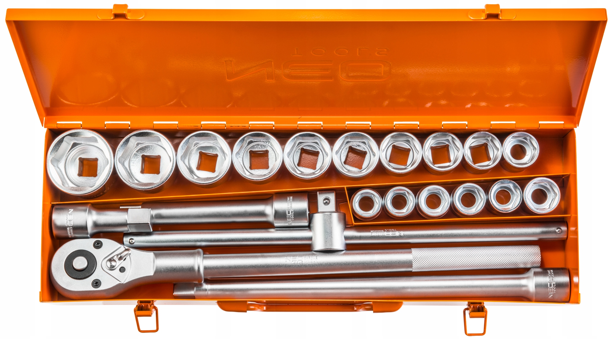 Nástrčné Kľúče 3/4", Sada 21 Ks 19, 21, 22, 23, 24, 26, 27, 29, 30, 32, 35, 36, 38, 41, 46, 50 MM